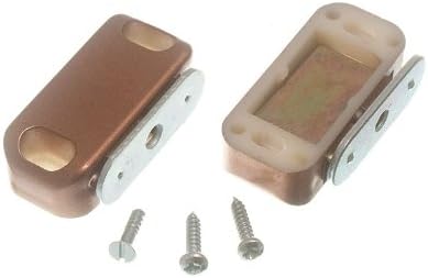 One Stop DIY 250 x DOOR CUPBOARD MAGNETIC CATCH LATCH BRONZE COLOURED NEW