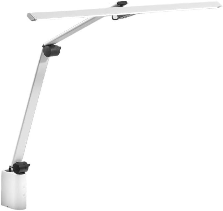 GRFIT LED Desk Lamp Desk Lamp with Clamp, 18W Auto-Dimming Eye Protection LED Light, 31.4' Long Modern Table Lamp with Adjustable Arm for Reading, DIY, Drafting, Working Desk Lamps for Home Office