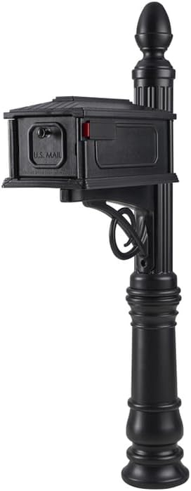 Stratford Plastic Mailbox and Post Combo