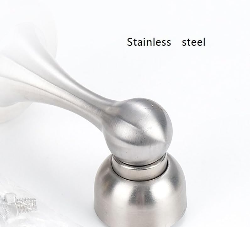 Stainless Steel Strong Magnetic Door Stopper Heavy Duty Solid Wood Door Stopper(Gray)