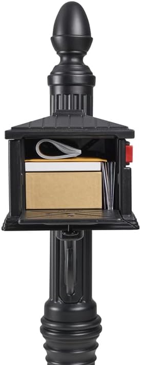 Stratford Plastic Mailbox and Post Combo