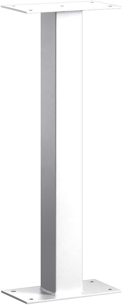 Salsbury Industries 4865WHT Standard Mailbox Post Bolt Mounted, White