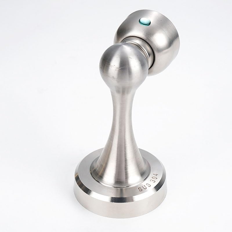 Stainless Steel Strong Magnetic Door Stopper Heavy Duty Solid Wood Door Stopper(Gray)