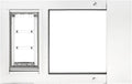 Endura Flap Pet Door | Energy-Efficient Window Insert with Dual-Layer Insulating Flap | Easy Installation in Sliding Windows | White, Large Flap, 22'-25' Width