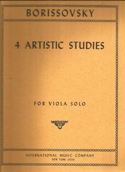 Borissovksy 4 Artistic Studies for Viola Solo