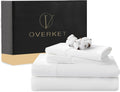 100% Egyptian Cotton Sheets Cal King Sheet Set 4PCS 1000 Thread Count Sateen Weave Soft Breathable 16-Inch Deep Pocket（California King,White）