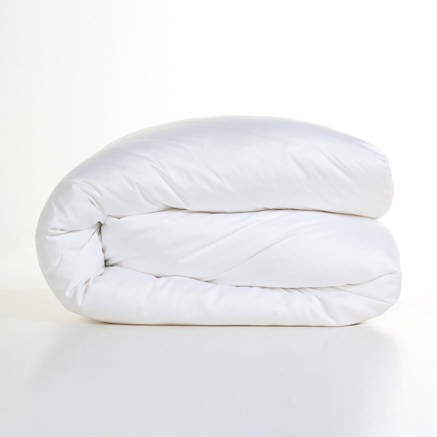 FURRFREE Bamboo Duvet Cover - Genuine 100% Organic Viscose- Breathable & Silky Soft Duvet Cover for All Season, Machine Washable, Pet Hair Repellent Family -Charming White Queen