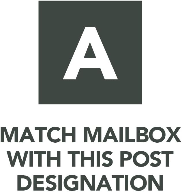 Gibraltar Mailboxes Tuff Body Large Capacity Galvanized Steel Black, Post-Mount Mailbox, TB1B0000