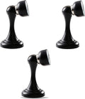 Door Stop Stopper Holder Magnetic,3 Pack White Brushed Nickel Catch Floor Wall Mount Stainless Steel for Office