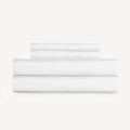 SLASHOP FURRFREE Bamboo Sheet Set - Genuine 100% Organic Viscose - Pet Hair Repellent Bedding Sheet Set for Dogs/Cats Family- Charming White Queen