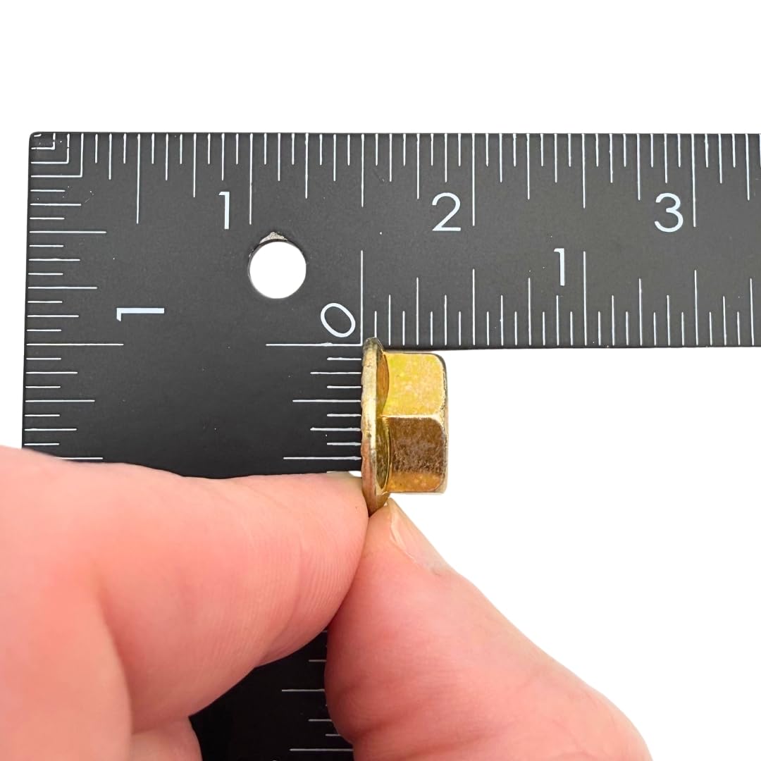 3/8'-16 Serrated Flange Nuts (1,900 Case) – Grade 8 Mechanical Locking Nuts Coarse Thread for Vibration & Shock SAE J995 0.375'