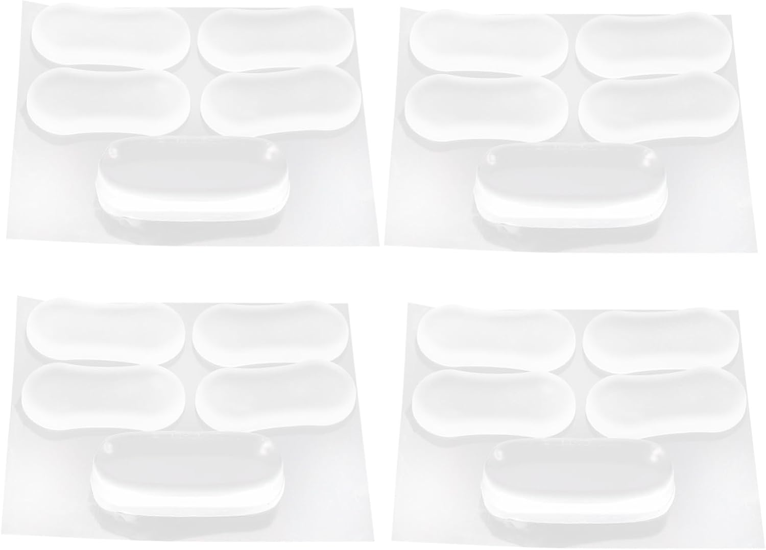 Uonlytech 100 Pcs Toilet Seat Cushion Drawer Stops Clear Cabinet Door Bumper Silicone Cabinet Bumpers Clear Bumper Toilet Bumper Bidet Bumper Attachment Bumper Pads Drawer Bumpers (As Shownx5pcs )