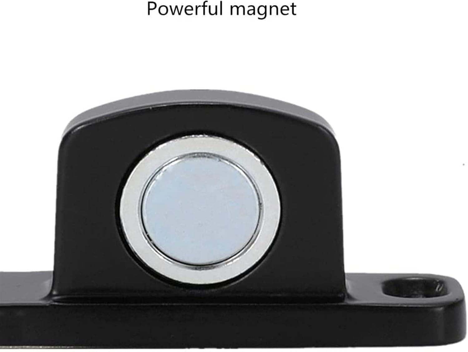 Door Stops,Wedge Stopper stoppers for skirtings Doorstop Rubber Floor Jammer, Magnetic Door Stopper, Invisible Landing Installation of Anti-Collision Door Stop,Red Bronze (Color : Black) (Black )