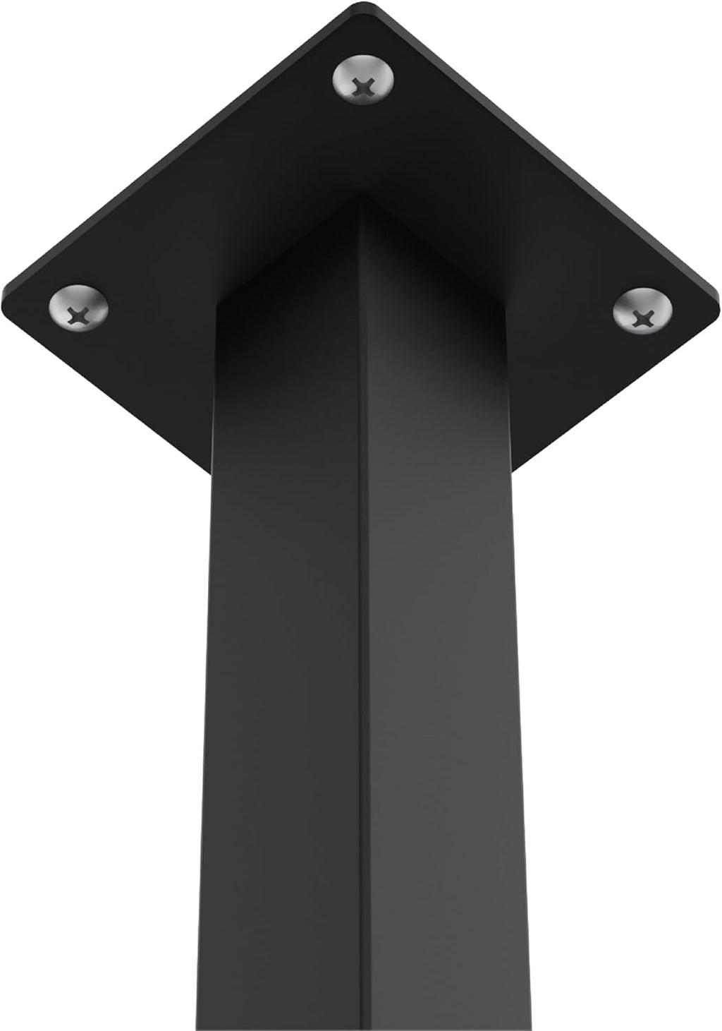 Olio Home Mailbox Post 58 x 2 x 2 inches - Heavy Duty Steel Mail Box Post with Black Powder Coating Surface - In-Ground Post for Concrete Roadside, Lawn or Sidewalk.