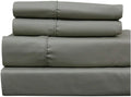 Royal Hotel Bedding Luxury Heavyweight 1000 Thread Count 4pc Bed Sheet Set 100% Cotton, Cool - Durable, Soft and Breathable Sheets in Top-Split King - Adjustable Head-Split King Size, Sage-Green