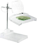 ELUCIDATE 5 Diopter White Magnifier Lamp | 2.5× Magnification | Dual Fluorescent Lighting | Flexible 7' x 5.2' Clamp-on Design