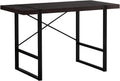 Monarch Specialties Laptop Table for Home & Office-Study Computer Desk-Contemporary Style-Metal Legs, 48' L, Cappuccino