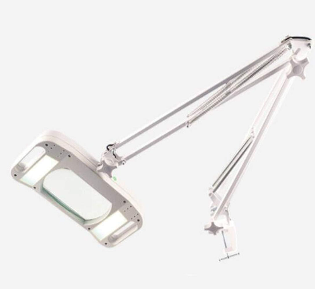 Magnifier, Led Magnifying Lamp with Clamp, with Adjustable Swivel Arm Light, 10X Magnifier Vertical Desk Magnifying Lamp Light Beauty Adjustable Beauty Stand Salon Tattoo Nail Skin