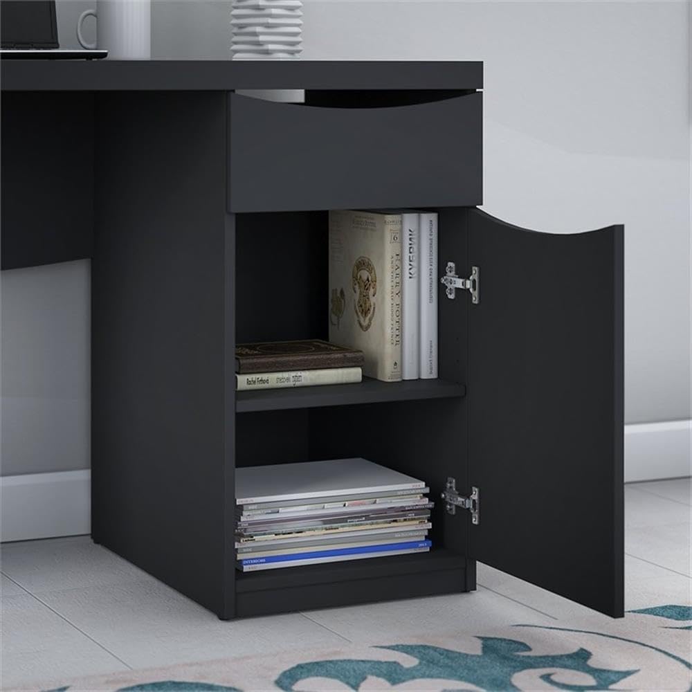 Bush Home Montrese Computer Desk in Classic Black