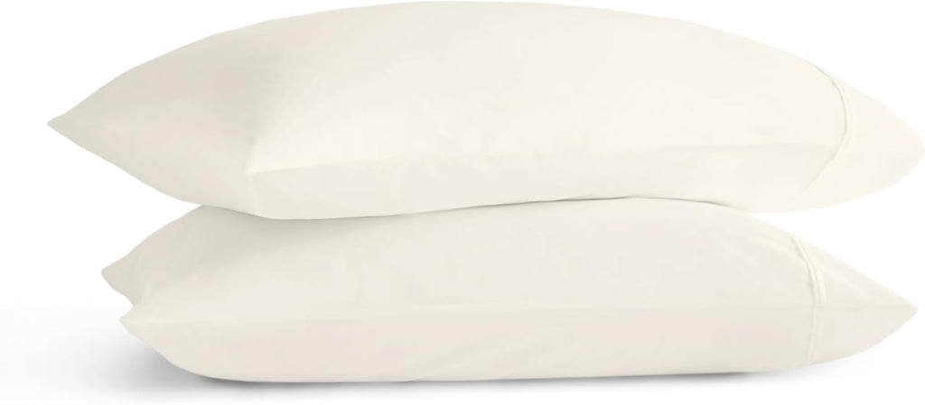 Harbor House Luxury 100% Egyptian Cotton Sheet Set, 400 Thread Count Sateen Weave, Soft & Breathable Bed Sheets with Deep Pocket, 4-Piece Queen Bedding Set, Ivory