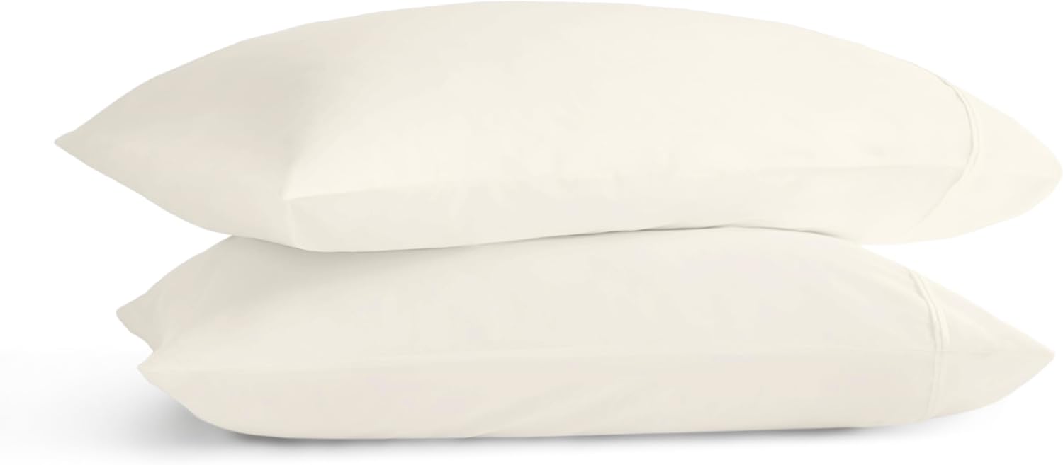 Harbor House Luxury 100% Egyptian Cotton Sheet Set, 400 Thread Count Sateen Weave, Soft & Breathable Bed Sheets with Deep Pocket, 4-Piece Queen Bedding Set, Ivory