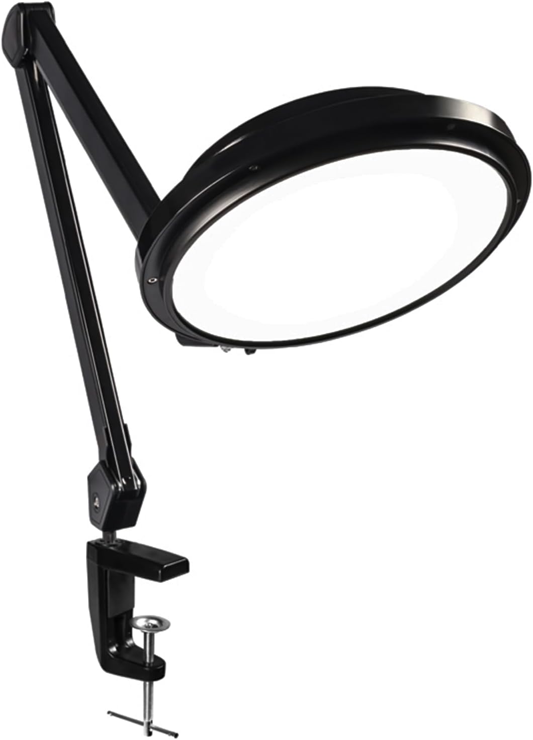 30W LED Desk Lamp with Clamp, 95+CRI, 5 CCT Modes & Dimmable, High CRI>95, Flexible Adjustable Task Light for Office, Makeup, Workbench, Crafts(Black)