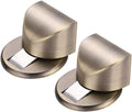 Door Wedge Stoppe,Door Stops,Door Stoppers,Magnetic Door Stop Catch Compact Zinc Alloy Floor Door Stopper, Invisible Metal Door Stop for Household Use-Gold||2PCS (Color : Gold) (Bronze)