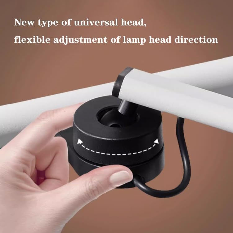 GRFIT LED Desk Lamp Desk Lamp with Clamp, 18W Auto-Dimming Eye Protection LED Light, 31.4' Long Modern Table Lamp with Adjustable Arm for Reading, DIY, Drafting, Working Desk Lamps for Home Office
