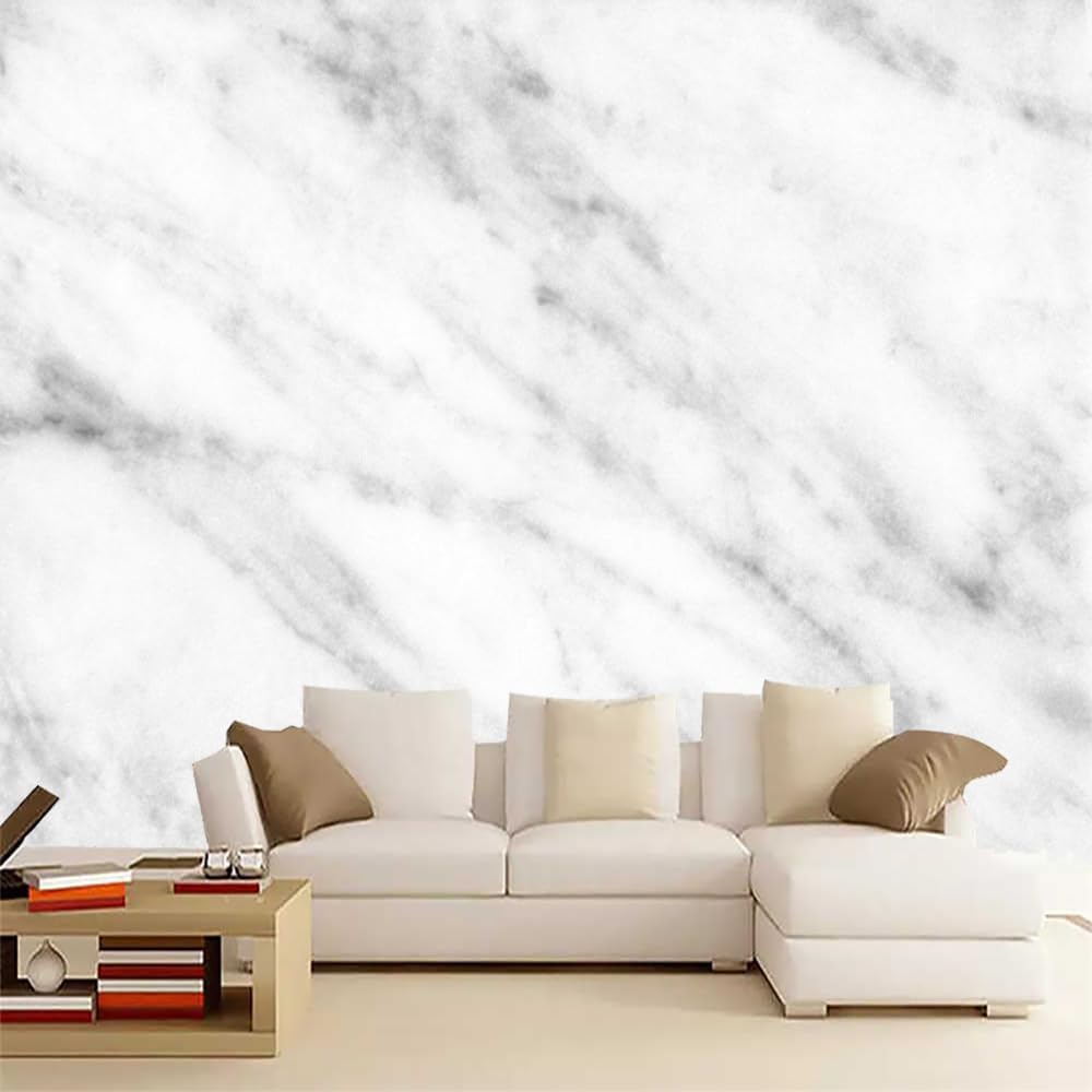 ELGADO Marble Photos Wall Mural, Retro Fashion Murals High Resolution Pictures Poster,Large Wallpaper Mural Wall Decor for Bedroom Living Room Tv Background Room Decor,116' W x91 H