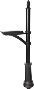 Architectural Mailboxes Hamilton Aluminum Mailbox Post, Compatibility Code F, G, H, 7510B-10, Black