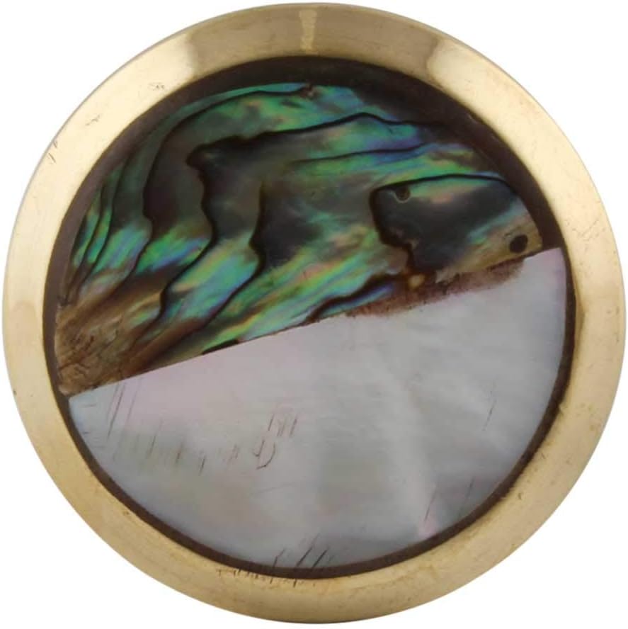 Indian Shelf Handcrafted 18 Piece Stephen Gold Mother of Pearl Brass Modern Dresser Handles Drawer Knobs Cabinet Pulls Elegant Style