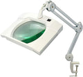 BoliOptics (Glass Lens) LED Magnifying Lamp, 5 Diopter 2.25X, 7x6 inch, Hands Free Adjustable Arm with Clamp for Professionals, Repair, Reading, Crafts, White