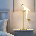 28.5 inch LED Table Lamp, Modern Bird Table Light Gold Metal Fixtures for Living Room Bedroom Office (Table lamp)