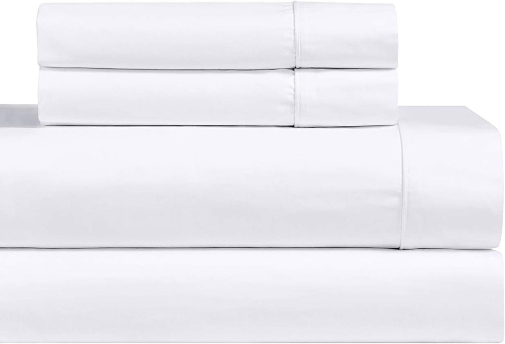Royal Hotel Bedding Luxury Heavyweight 1000 Thread Count 3pc Bed Sheet Set 100% Cotton Material, Cool - Durable, Soft and Breathable Deep Pocket Sheets in Twin XL Size, White