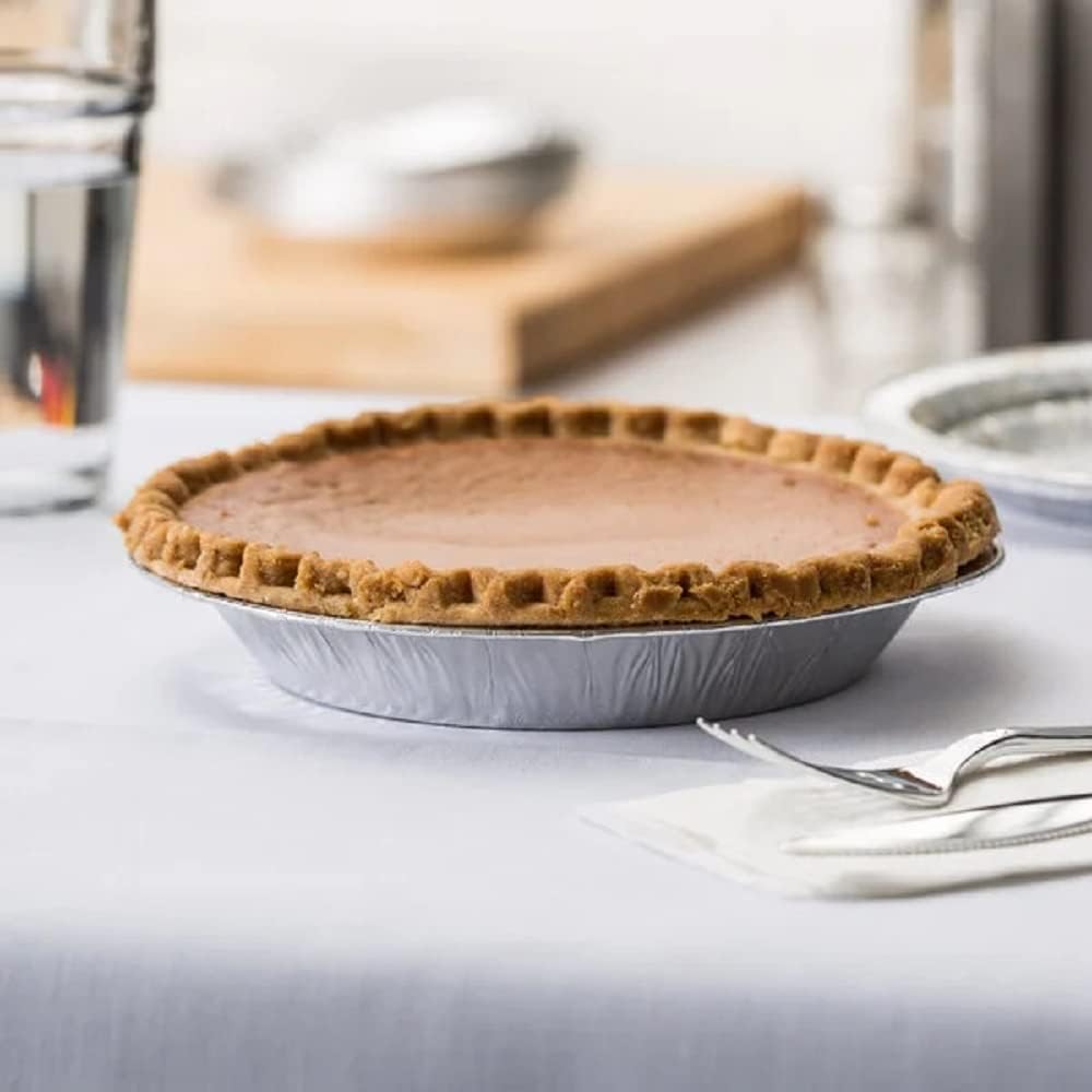 9'' Pie Pans/Disposable Plates/Aluminum Foil Quiche Pan/Tart Tins/Pie Tins/Aluminum Pie Pans/Freezer & Oven Safe(1000)