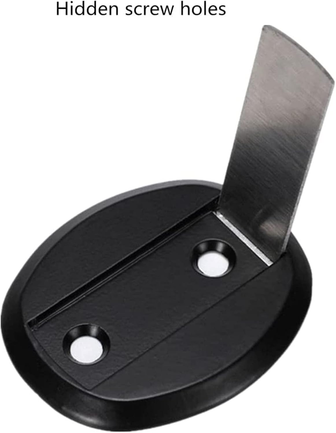 Door Stops,Wedge Stopper stoppers for skirtings Doorstop Rubber Floor Jammer, Magnetic Door Stopper, Invisible Landing Installation of Anti-Collision Door Stop,Red Bronze (Color : Black) (Black )