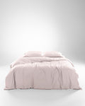 Olive + Crate Tencel King Duvet Cover Set - Hypoallergenic, Cooling Lyocell, Eucalyptus Duvet Cover for Hot Sleepers with Two Pillowcases - Barely Pink 3-Piece