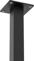 Olio Home Mailbox Post 58 x 2 x 2 inches - Heavy Duty Steel Mail Box Post with Black Powder Coating Surface - In-Ground Post for Concrete Roadside, Lawn or Sidewalk.