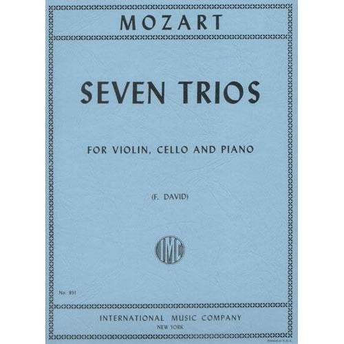 Mozart W.A. Seven Trios Violin, Cello, and Piano - edited by Ferdinand David - International Music