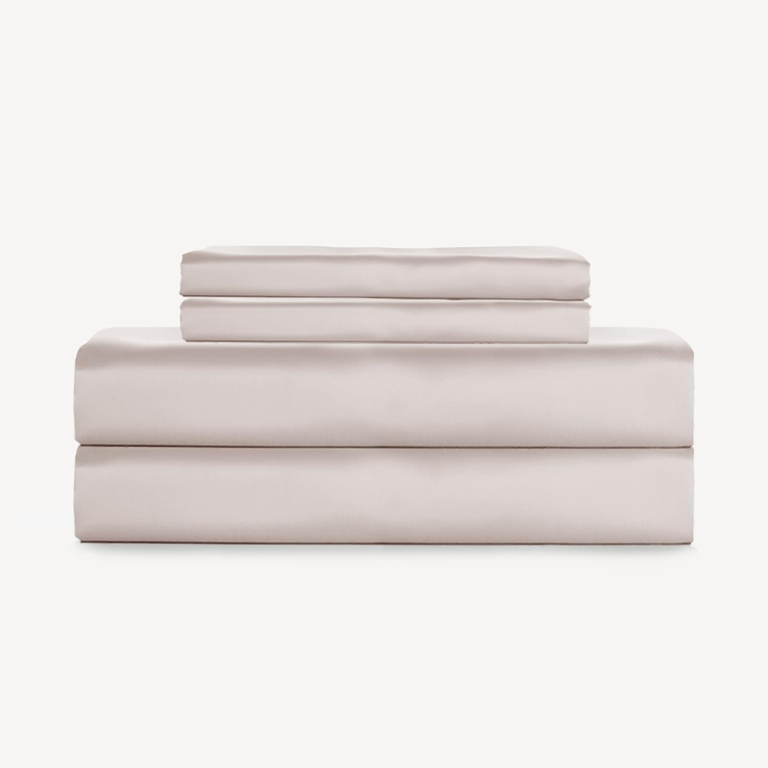 SLASHOP FURRFREE Bamboo Sheet Set - Genuine 100% Organic Viscose - Pet Hair Repellent Bedding Sheet Set for Dogs/Cats Family- Lost Shell Queen
