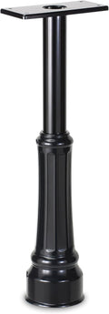 ARCHITECTURAL MAILBOXES 7507B Basic Post with Decorative Cover Black