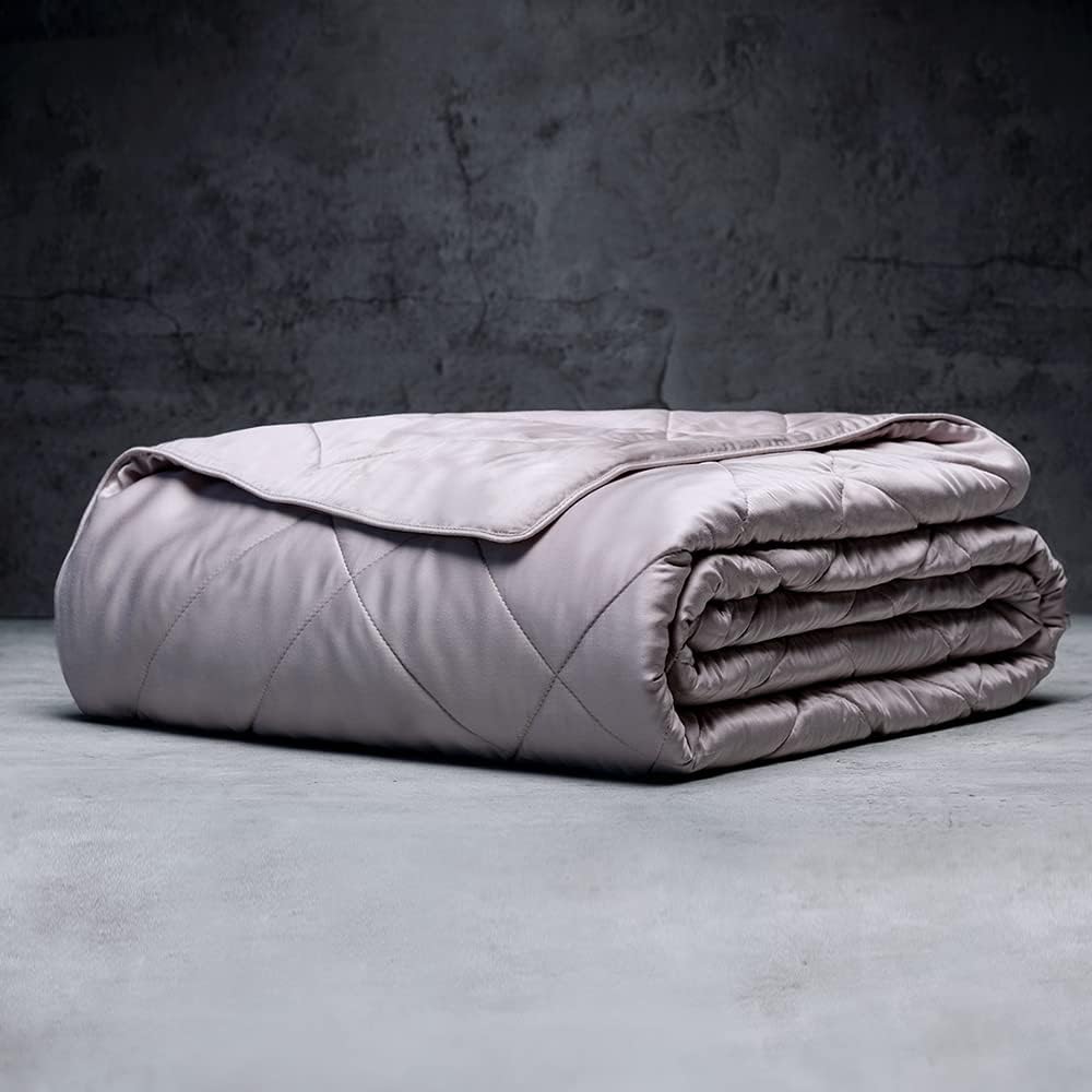 LUXOME Lightweight Blanket | 100% Rayon (Viscose) from Bamboo Fabric & Fill | Full/Queen - 86'x92' | Super Soft | Thermal-Regulating | Dove