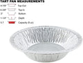 PACTOGO Disposable 5' Aluminum Foil Tart Pan with Clear Dome Lid | 5 Inch Round Cake Pan for Baking Personal Mini Pies, | Oven Safe Tins Easy Stack & Store, Freeze & Reheat (Pack of 500 Sets)