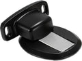 Door Stops,Wedge Stopper stoppers for skirtings Doorstop Rubber Floor Jammer, Magnetic Door Stopper, Invisible Landing Installation of Anti-Collision Door Stop,Red Bronze (Color : Black) (Black )
