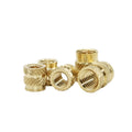 Brass Metric Knurled Nuts，Heat-Set Threaded Insert Brass Threaded Insert Nut Kit M2 M2.5 M3 M4 M5 M6 M8 Hot Melt Heat Knurled Embed Injection Copper Insertnut(1400pcs M2 m4)