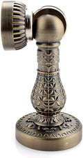 Bronze Retro Design Zinc Alloy Magnetic Door Stop Stopper Holder Catch Floor Fitting with Screws for Family Home Etc