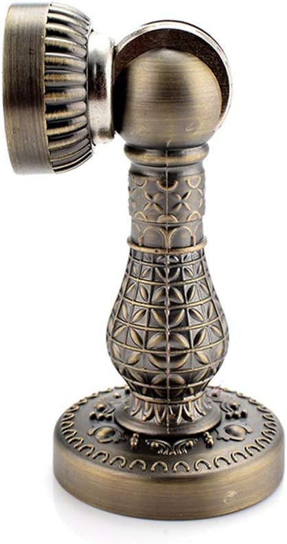 Bronze Retro Design Zinc Alloy Magnetic Door Stop Stopper Holder Catch Floor Fitting with Screws for Family Home Etc
