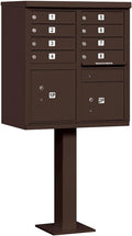 Salsbury Industries 3308BRZ-U 8 A Size Doors, United States Postal Access Type I Cluster Box Unit, Bronze