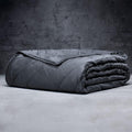LUXOME Lightweight Blanket | 100% Rayon (Viscose) from Bamboo Fabric & Fill | Full/Queen - 86'x92' | Super Soft | Thermal-Regulating | Charcoal