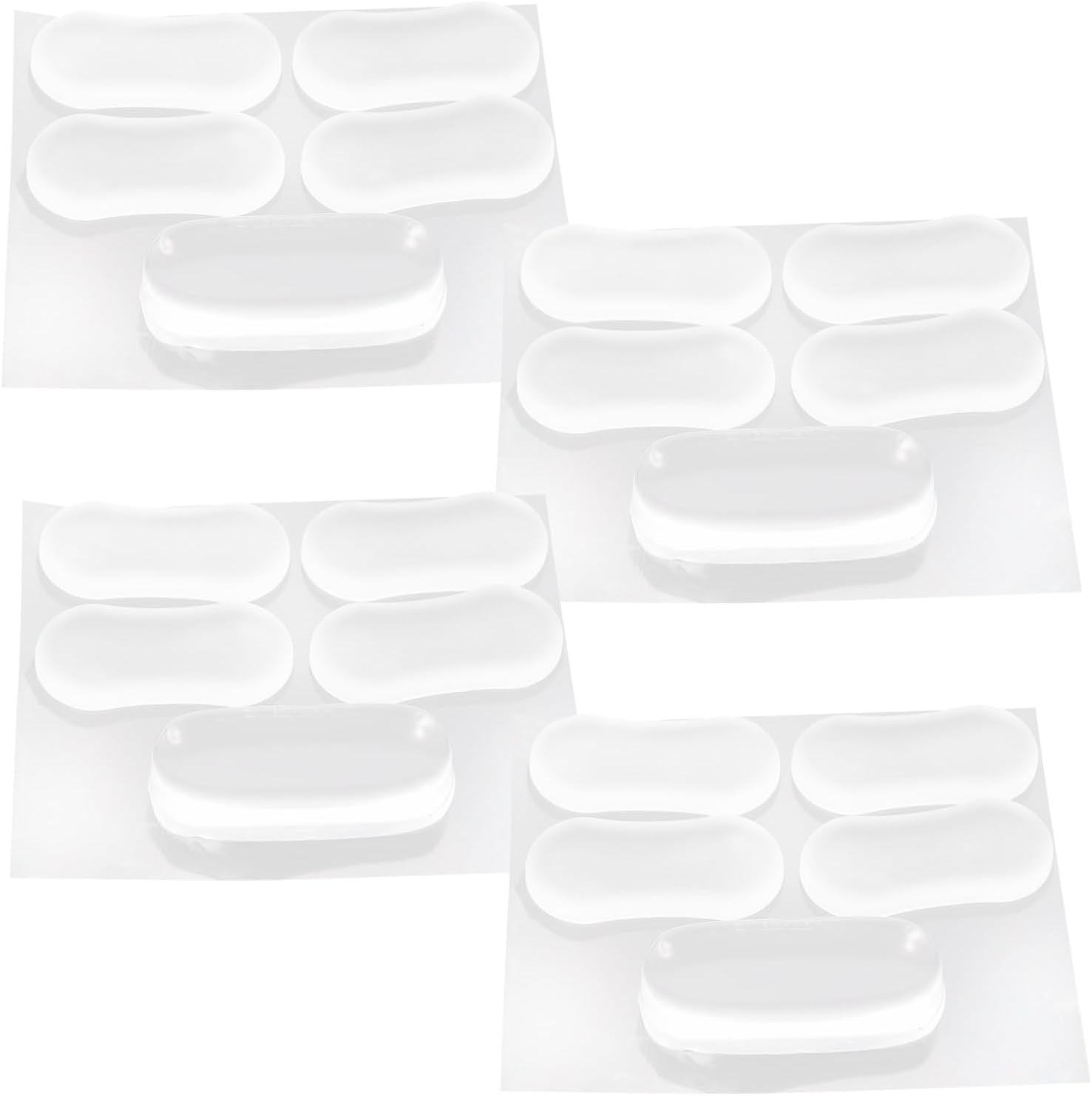 Uonlytech 100 Pcs Toilet Seat Cushion Drawer Stops Clear Cabinet Door Bumper Silicone Cabinet Bumpers Clear Bumper Toilet Bumper Bidet Bumper Attachment Bumper Pads Drawer Bumpers (As Shownx4pcs )